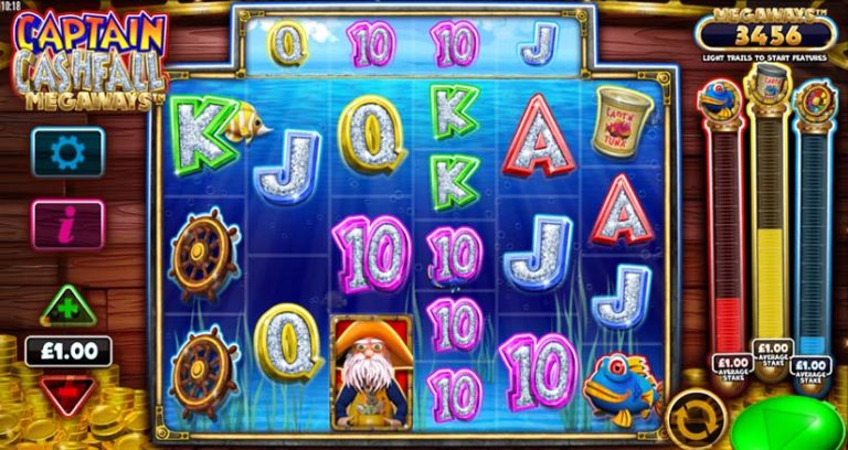 Play Captain Cashfall Megaways Slot Bonuses Rtp Free Play