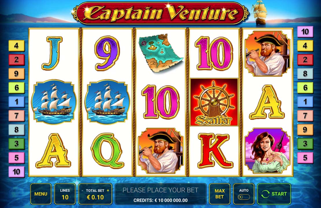 captian venture slot game