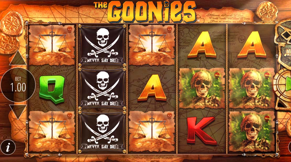 Play the goonies slot online, free