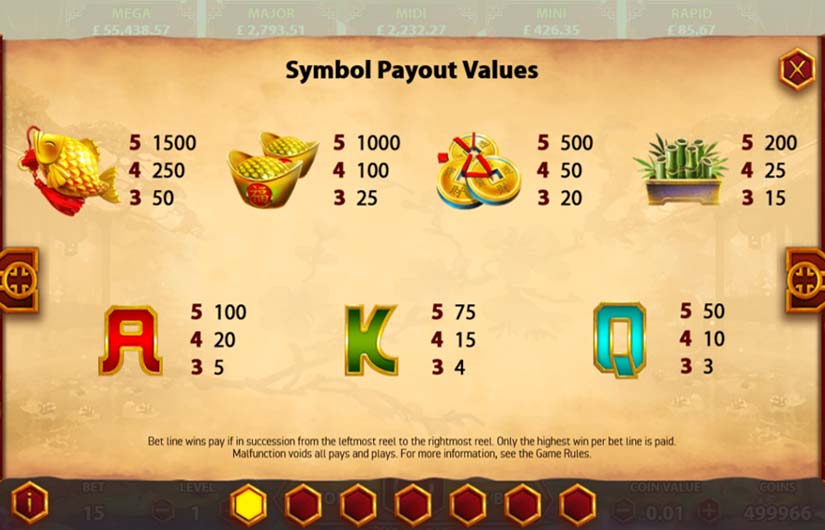 imperial riches feature symbols