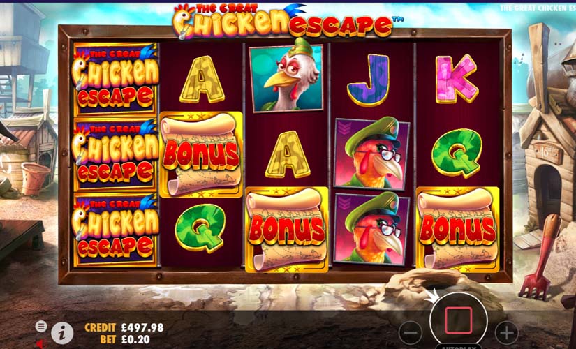 the great chicken escape slot bonus