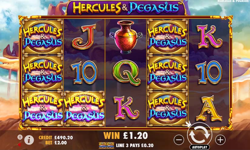 Hercules & Pegasus Slot Win