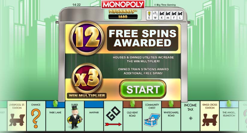 monopoly megaways bonus