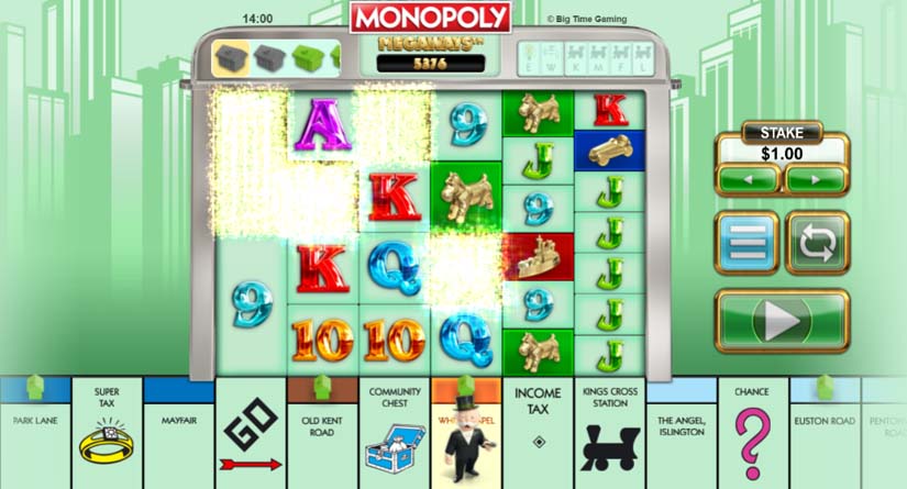 monopoly megaways win
