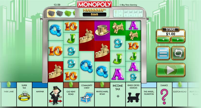 monopoly megaways slot