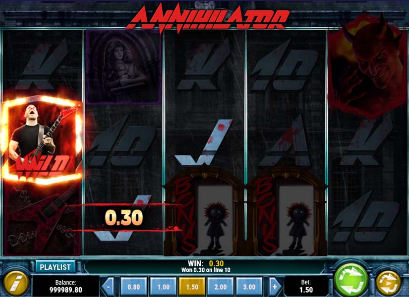 annihilator slot win