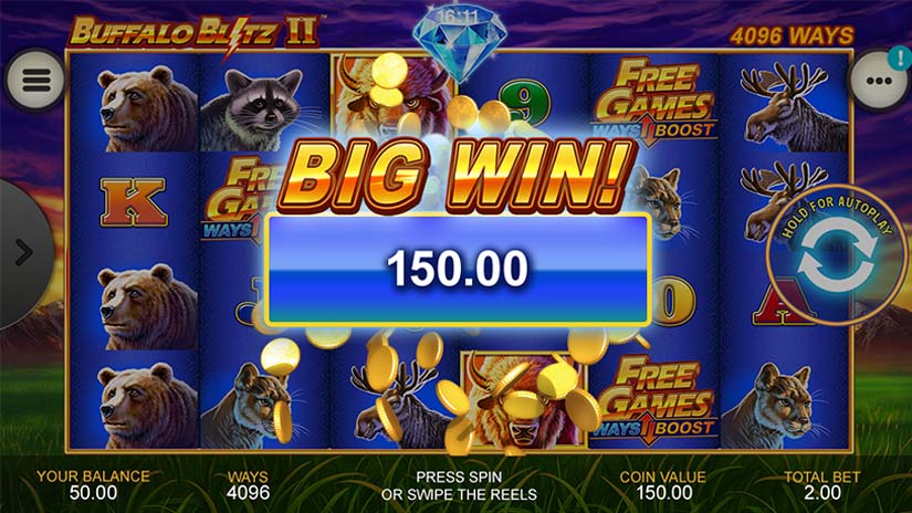 bankroll blitz at buffalo run casino