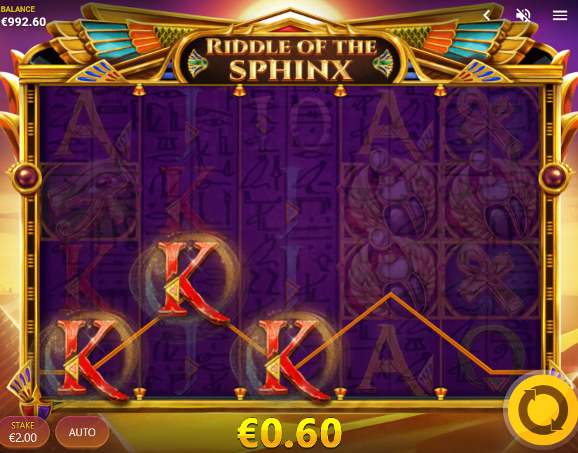 riddle of the sphinx slot win