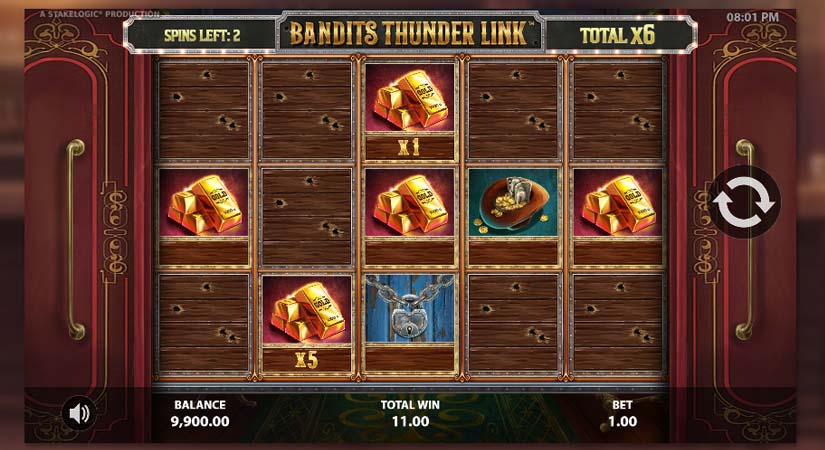 Bandits Thunder Link bonus round
