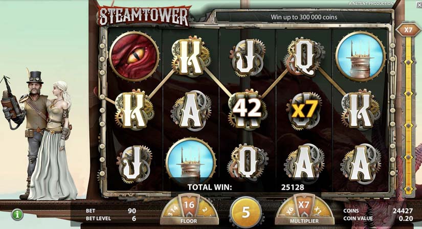 steam tower slot