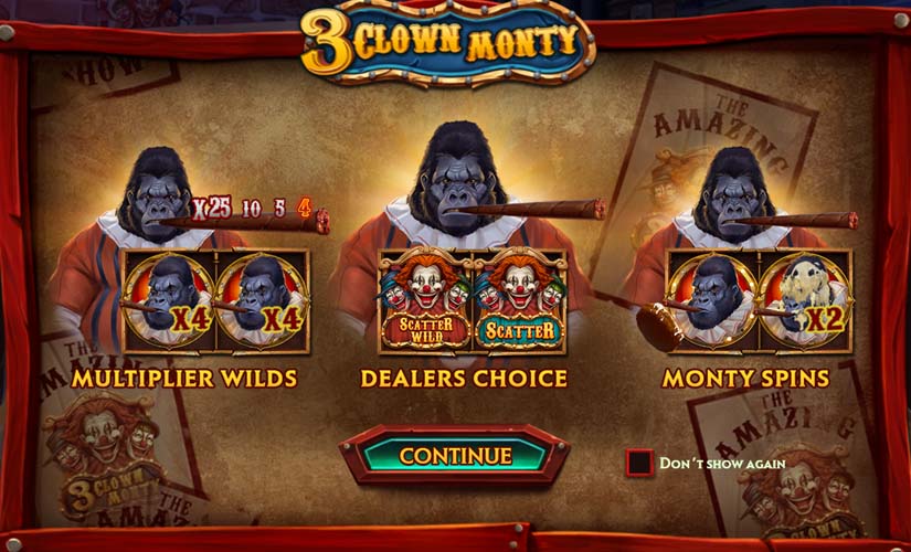 3 Clown Monty Bonus