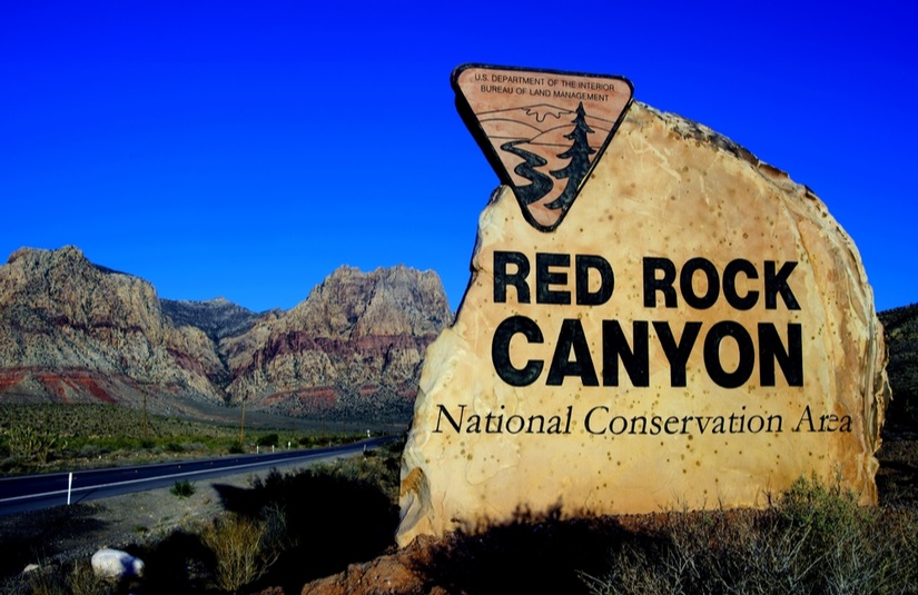 Red Rock Las Vegas Conservation Area Sign