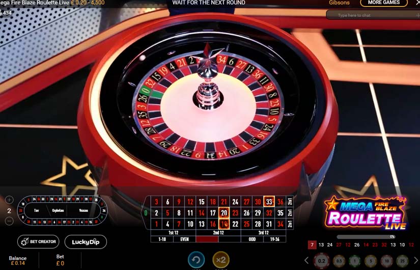 Mega Fire Blaze Roulette Wheel