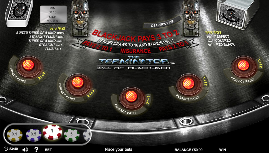 terminator blackjack