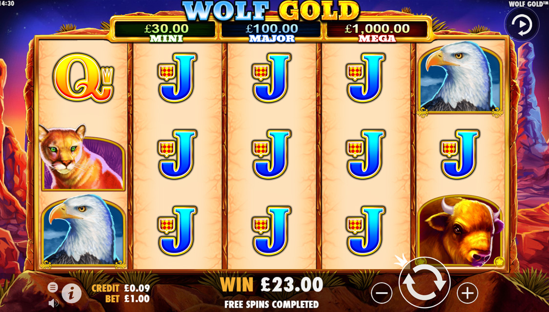 wolf gold slot free